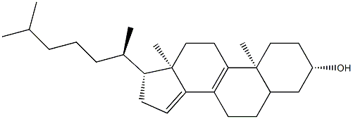 Cholesta-8,14-dien-3β-ol Structure