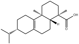 (13β)-アビエタ-8-エン-18-酸 化学構造式