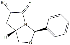 (3R,6S,7aS)-6-bromo-3-phenyltetrahydropyrrolo[1,2-c]oxazol-5(3H)-one(WX116150) Struktur