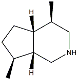 1H-Cyclopenta[c]pyridine,octahydro-4,7-dimethyl-,[4R-(4-alpha-,4a-alpha-,7-alpha-,7a-alpha-)]-(9CI) 结构式