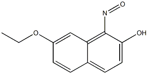 2-Naphthalenol,7-ethoxy-1-nitroso-(9CI) 结构式