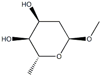1-O-Methyl-2,6-dideoxy-α-D-ribo-hexopyranose,17676-19-6,结构式