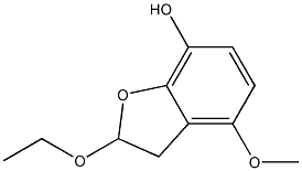 7-Benzofuranol,2-ethoxy-2,3-dihydro-4-methoxy-(9CI) Struktur
