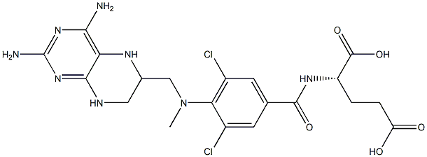 tetrahydro-3',5'-dichloromethotrexate 化学構造式