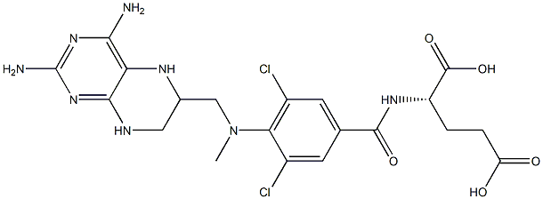 tetrahydro-3',5'-dichloromethotrexate Structure