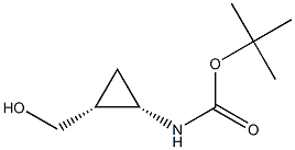 Carbamic acid, [2-(hydroxymethyl)cyclopropyl]-, 1,1-dimethylethyl ester, (1S- Structure