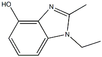 1H-Benzimidazol-4-ol,1-ethyl-2-methyl-(9CI) Structure