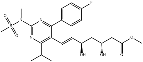 瑞舒伐他汀(3R,5R)- 甲基乙脂异构体, 1776088-23-3, 结构式