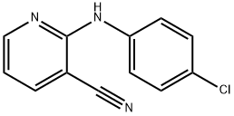 2-(4-chloroanilino)nicotinonitrile Struktur