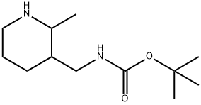 N-[(2-メチルピペリジン-3-イル)メチル]カルバミン酸TERT-ブチル 化学構造式