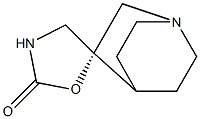 Spiro[1-azabicyclo[2.2.2]octane-3,5-oxazolidin]-2-one, (3R)- (9CI) Structure