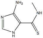 1H-Imidazole-4-carbothioamide,5-amino-N-methyl-(9CI) Struktur
