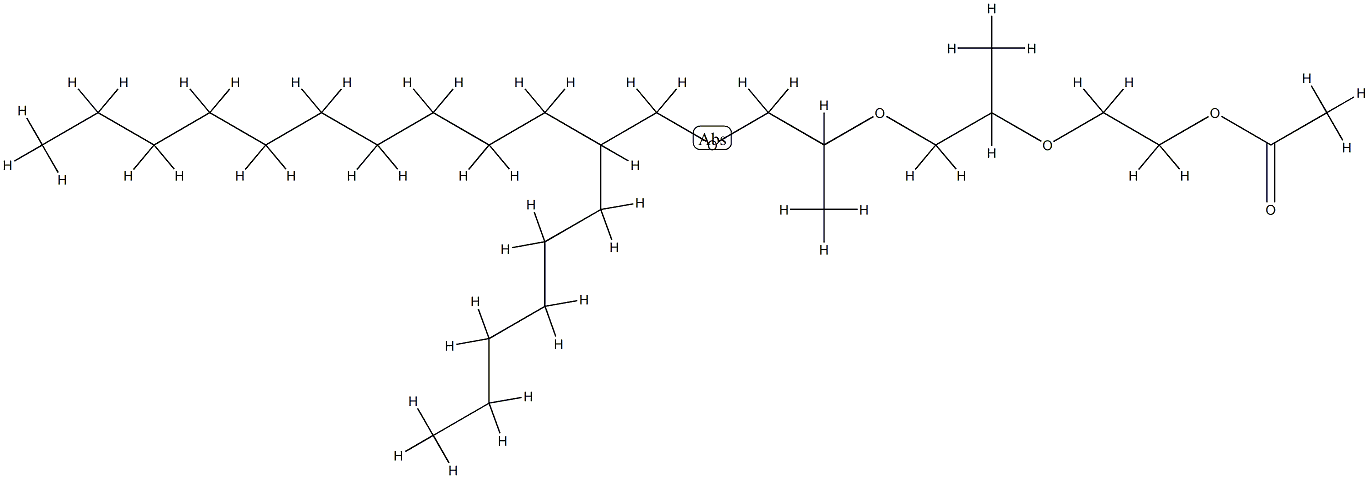 丙二醇异鲸蜡醇聚醚-3 乙酸酯 结构式
