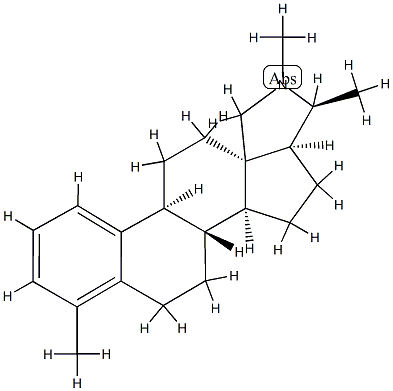 4-Methyl-19-norcona-1,3,5(10)-triene Struktur