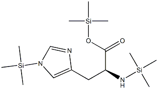 Nα,1-Bis(trimethylsilyl)-L-histidine trimethylsilyl ester Structure