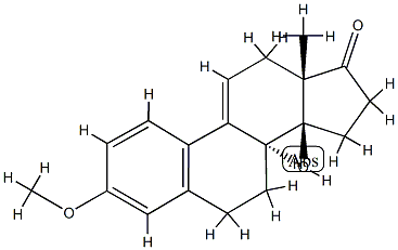 (8α)-3-Methoxy-14β-hydroxyestra-1,3,5(10),9(11)-tetrene-17-one,17908-45-1,结构式