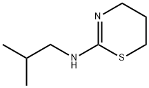 N-(2-甲基丙基)-5,6-二氢-4H-1,3-噻嗪-2-胺 结构式