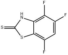 2(3H)-Benzothiazolethione,4,5,7-trifluoro-(9CI) 结构式