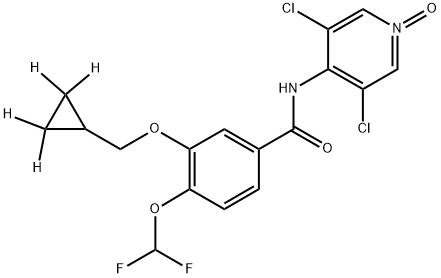 Roflumilast N-oxide D4 Struktur