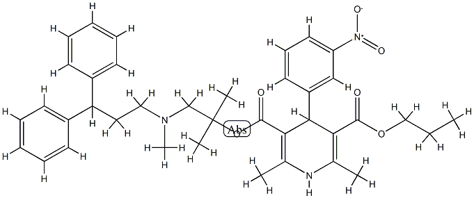 3,5-Pyridinedicarboxylic acid, 1,4-dihydro-2,6-dimethyl-4-(3-nitrophenyl)-, 3-[2-[(3,3-diphenylpropyl)methylamino]-1,1-dimethylethyl] 5-propyl ester|乐卡地平杂质C