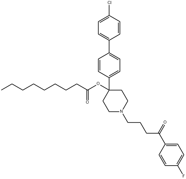 ノナン酸ハロペリドール 化学構造式