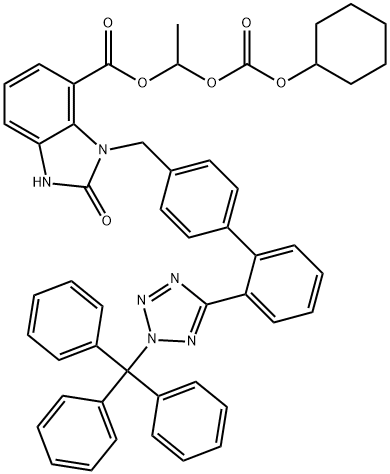 O-Desethyl N-Trityl Candesartan Cilexetil Struktur