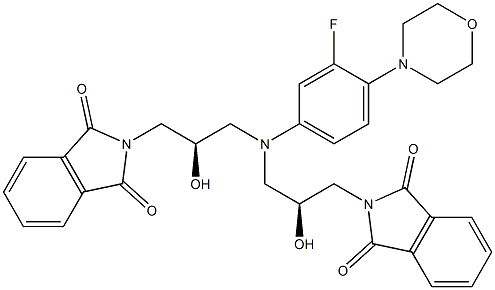 Linezolid Diphthalimide 化学構造式
