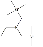 Ethylamine, N,N-bis(trimethylsilyl)methyl]- Structure