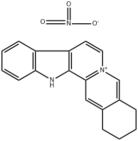 2,3,4,13-tetrahydro-1H-benz[g]indole[2,3-a]quinolizin-6-ium nitrate 