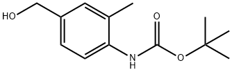 tert-butyl 4-(hydroxymethyl)-2-methylphenylcarbamate,180149-35-3,结构式