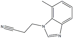 1H-Benzimidazole-1-propanenitrile,7-methyl-(9CI) Structure