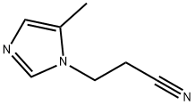 1H-Imidazole-1-propanenitrile,5-methyl-(9CI) Struktur