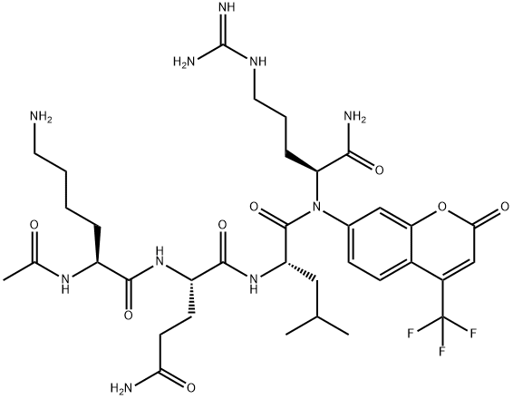 Ac-Lys-Gln-Leu-Arg-AFC Structure