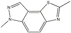 6H-Pyrazolo[3,4-g]benzothiazole,2,6-dimethyl-(8CI) Struktur