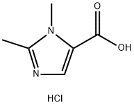 1,2-二甲基-1H-咪唑-5-羧酸盐酸, 1803586-59-5, 结构式