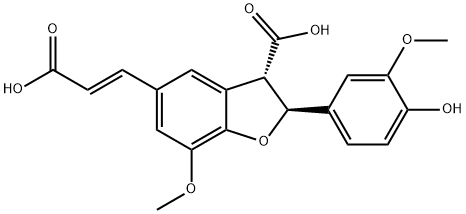 8,5′-ジフェルラ酸 化学構造式