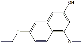 2-Naphthalenol,7-ethoxy-4-methoxy-(9CI),180630-89-1,结构式