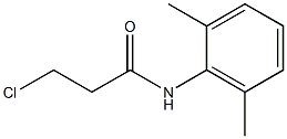 3-氯-N-(2,6-二甲基苯基)丙酰胺, 18085-76-2, 结构式