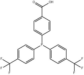 Bis(4-trifluoromethylphenyl)(4-carboxyphenyl)phosphine 化学構造式