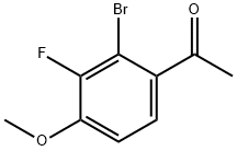 2-Bromo-3-fluoro-4-methoxyacetophenone Structure