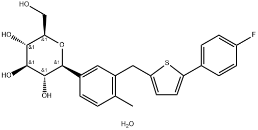 坎格列净一水物 结构式