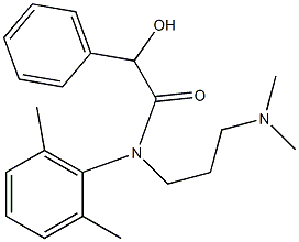 N-[3-(Dimethylamino)propyl]-N-(2,6-dimethylphenyl)-α-hydroxybenzeneacetamide Structure