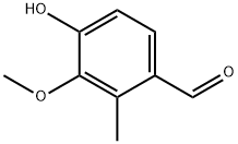 4-羟基-3-甲氧基-2-甲基苯甲醛,18102-32-4,结构式