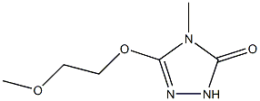 3H-1,2,4-Triazol-3-one,2,4-dihydro-5-(2-methoxyethoxy)-4-methyl-(9CI) 结构式