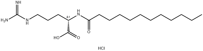 Lauroyl Arginine (100 mg) ((S)-2-dodecanamido-5-guanidinopentanoic acid hydrochloride) Structure