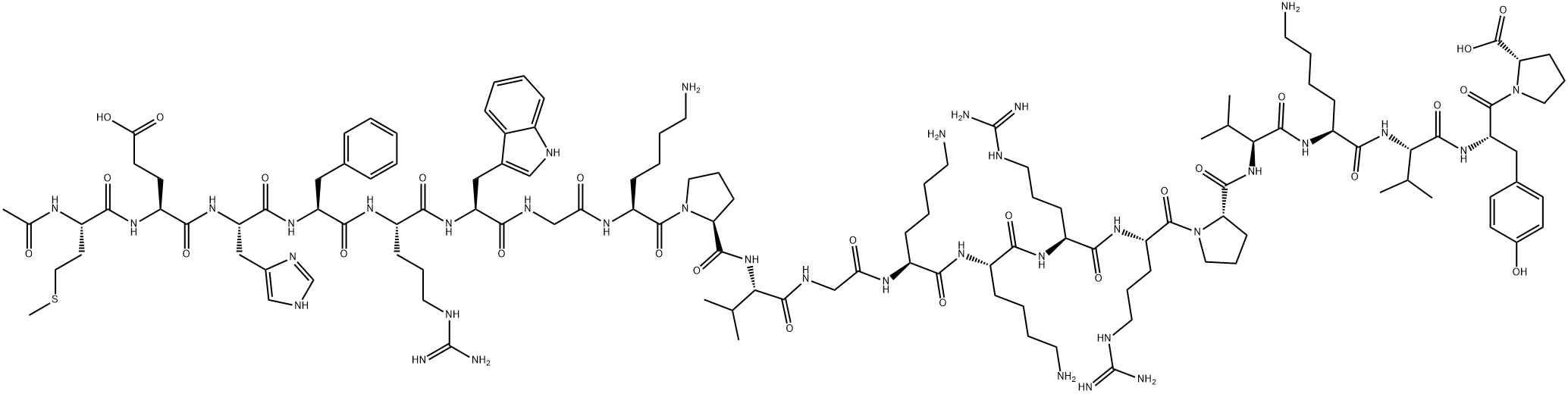 Acetyl-ACTH (4-24) (human, bovine, rat) Struktur