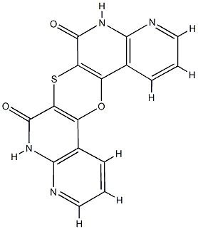 [1,4]Oxathiino[3,2-c:5,6-c]di[1,8]naphthyridine-6,8-dione(9CI) Struktur