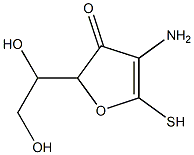Hex-2-enonothioic  acid,  2-amino-2-deoxy-,  -gamma--lactone  (9CI) 化学構造式