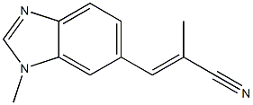 2-Propenenitrile,2-methyl-3-(1-methyl-1H-benzimidazol-6-yl)-(9CI) Struktur