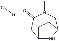 rac-(1S,6R)-3-methyl-3,9-diazabicyclo[4.2.1]nonan-4-one hydrochloride,1820581-06-3,结构式